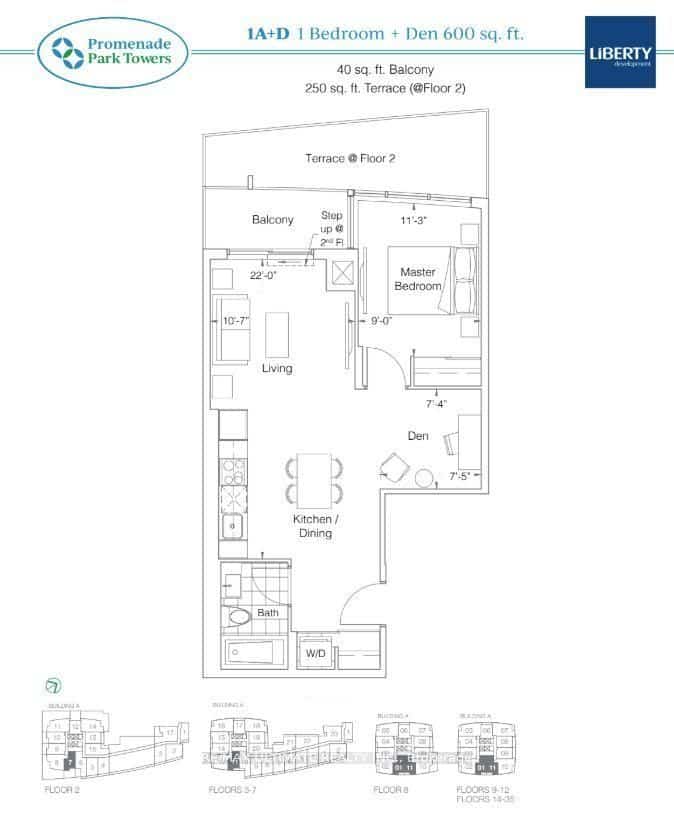 30 Upper Mall Way #1701A, Vaughan, ON L4J 0L7